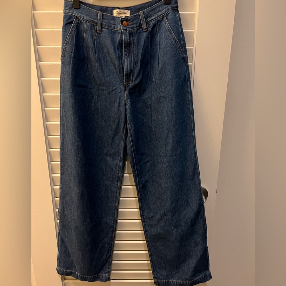 Madewell “baggy straight” trouser style jeans
